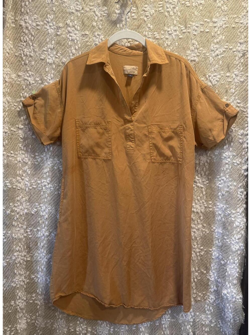 Universal Thread V-Neck Pullover Longline Tunic Top / Mini Shirt Dress Size M